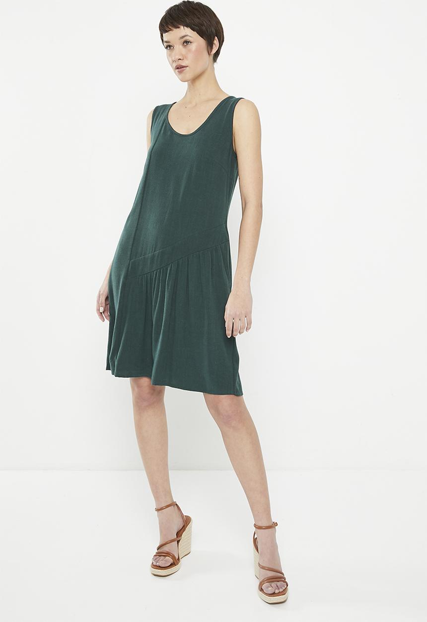 AMANDA LAIRD CHERRY - Visi - petrol slub weave
