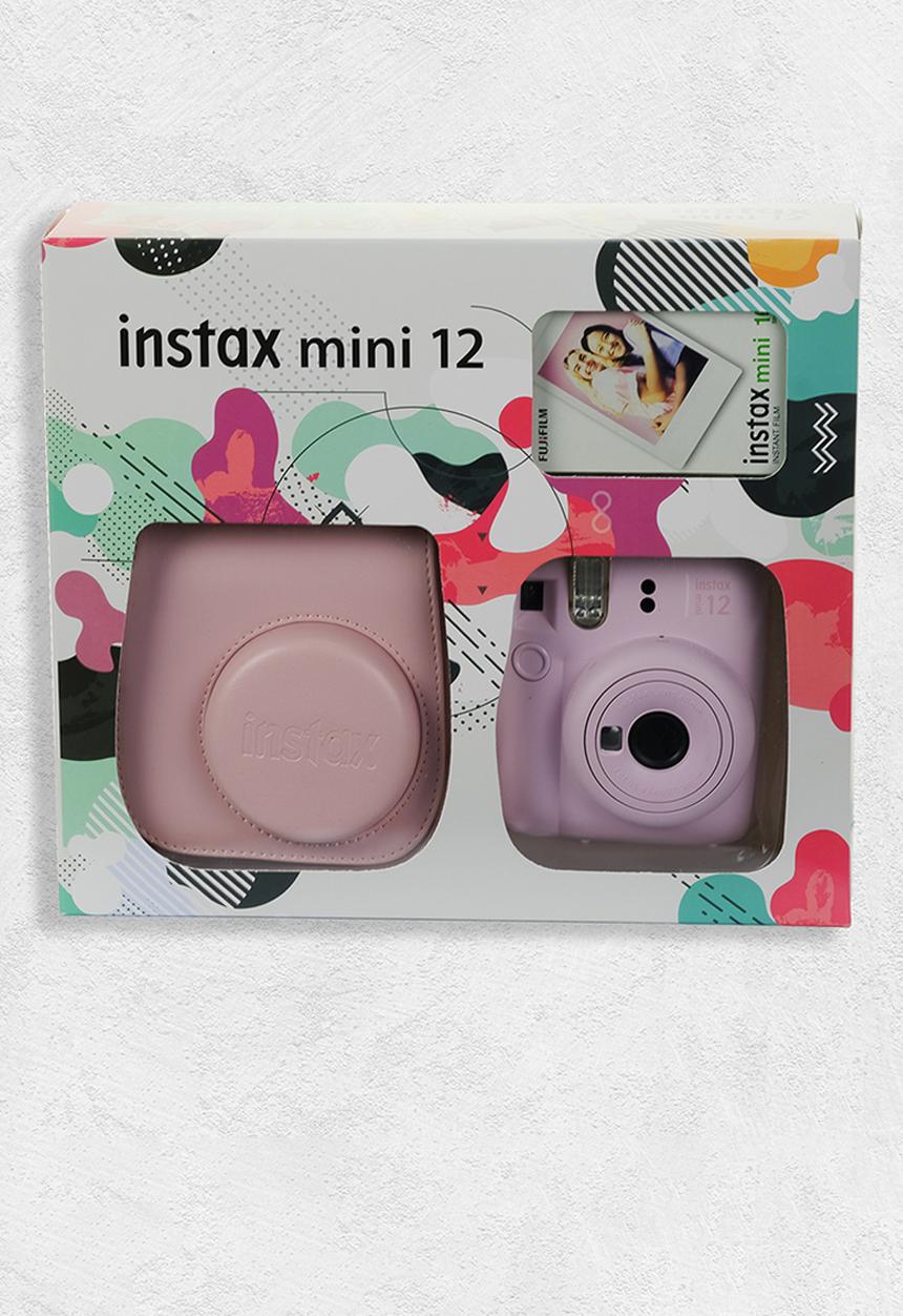 Fujifilm - Instax camera mini 12 Kit 3 cam, 1 film, case - pink