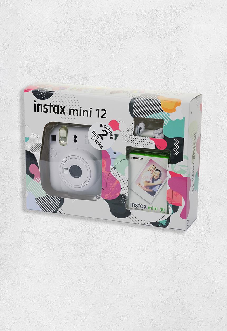 Fujifilm - Instax camera mini 12 Combo - white