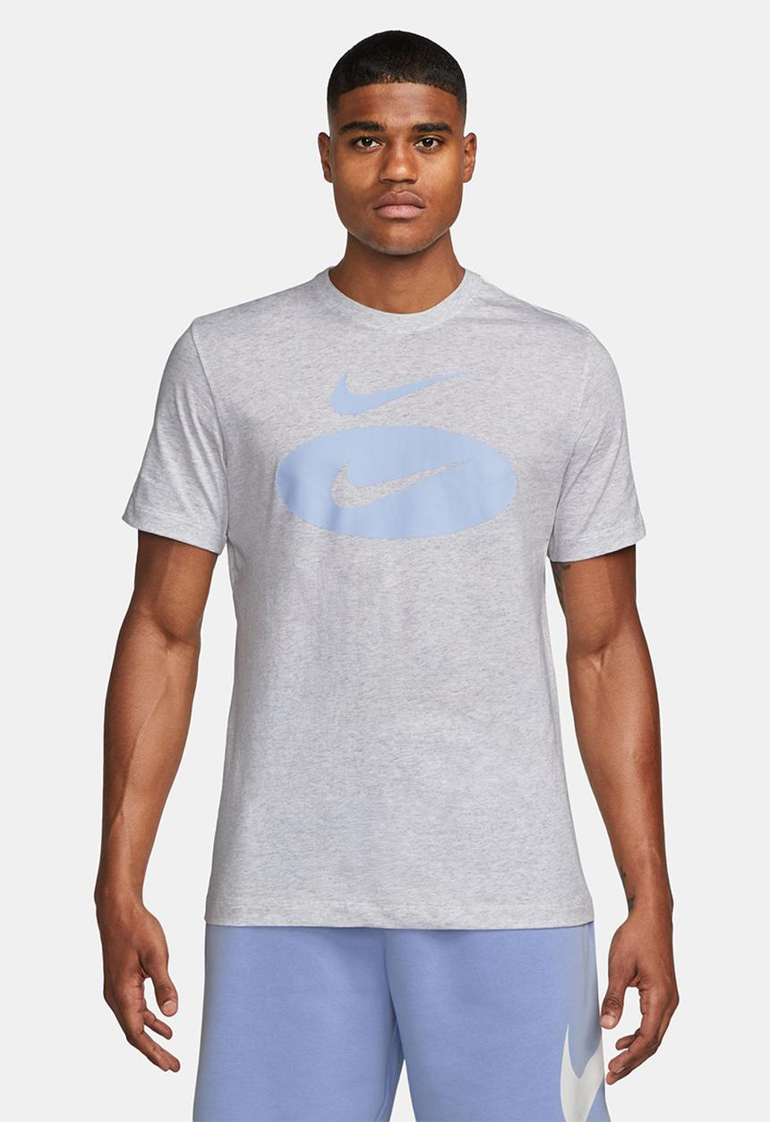 Nike - Nsw swoosh oval hbr tee - birch heather 