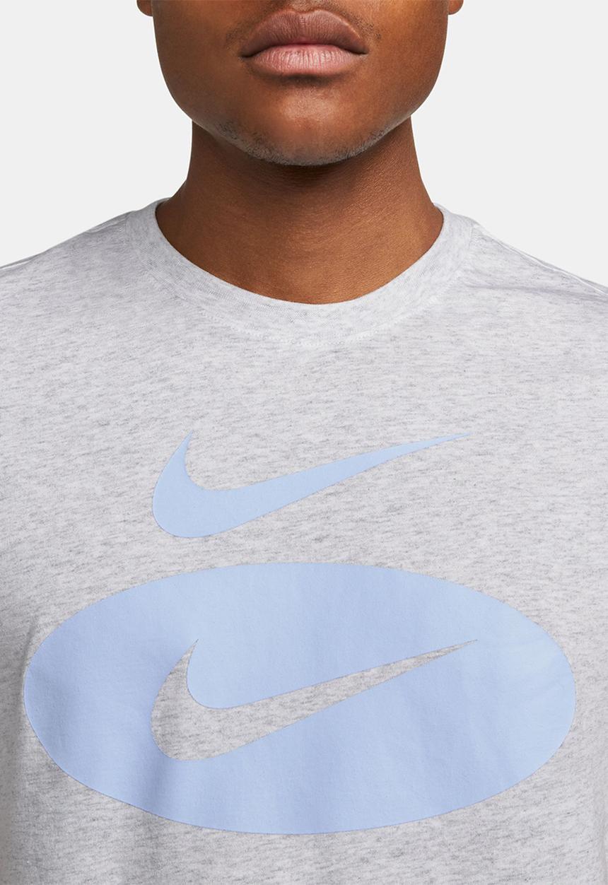Nike - Nsw swoosh oval hbr tee - birch heather 