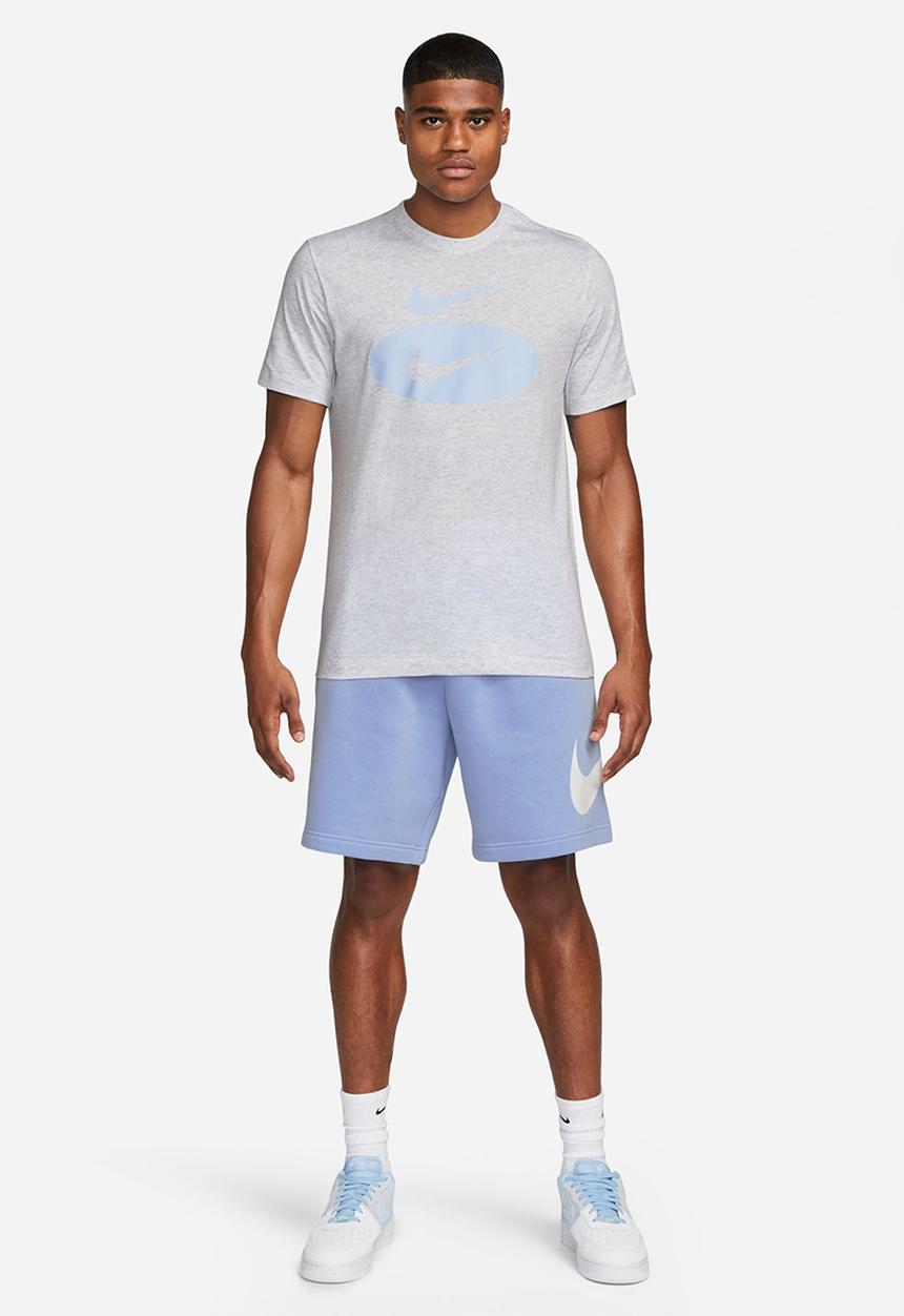 Nike - Nsw swoosh oval hbr tee - birch heather 