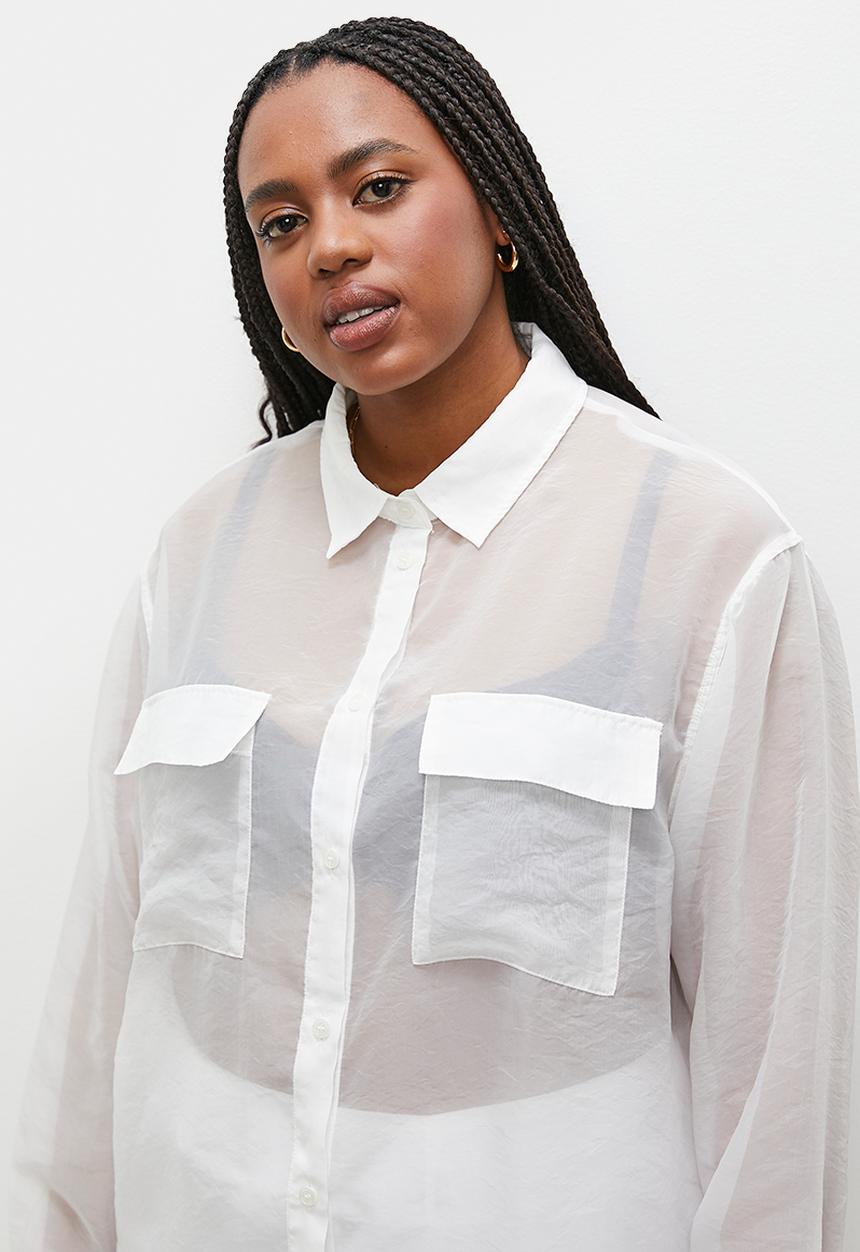 Superbalist - Sheer shirt - ecru