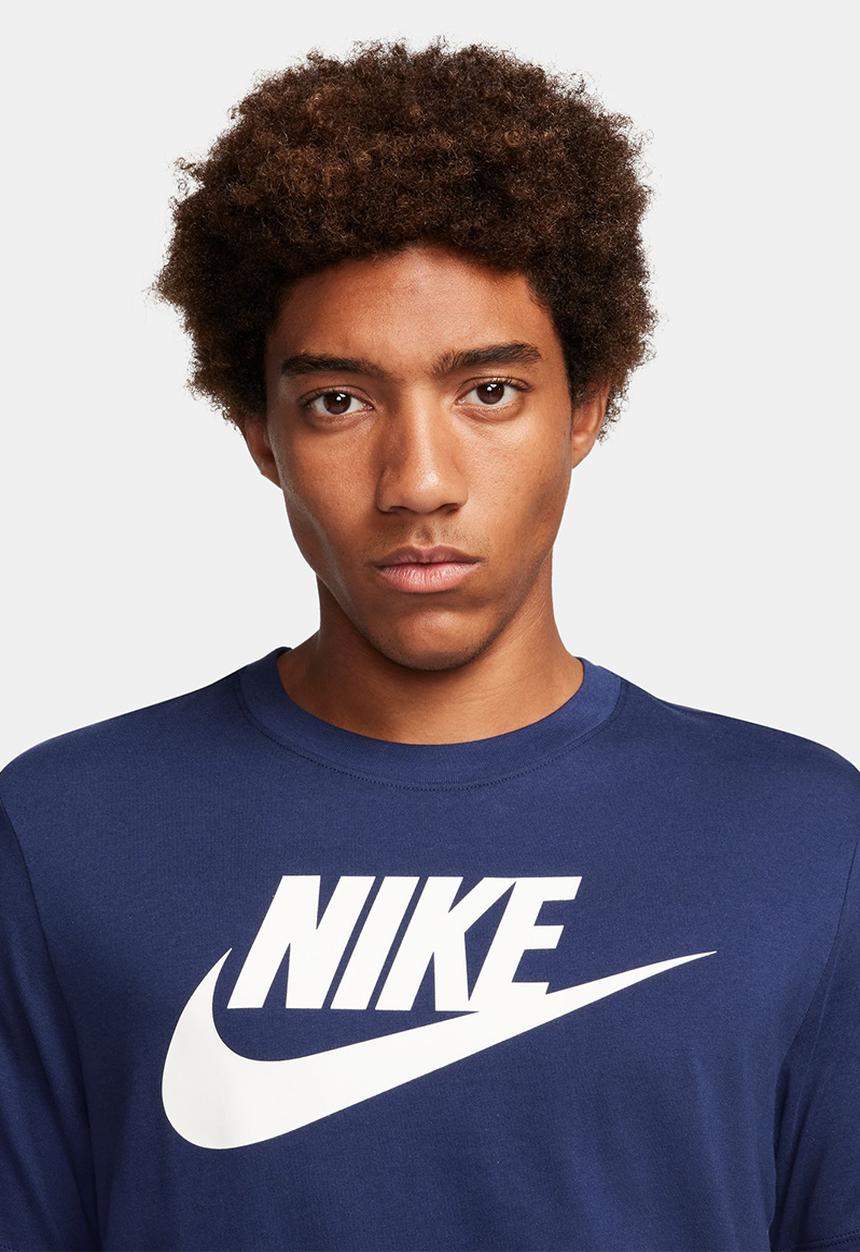 Nike - Nsw tee icon ft frnch fs - midnight navy & white 