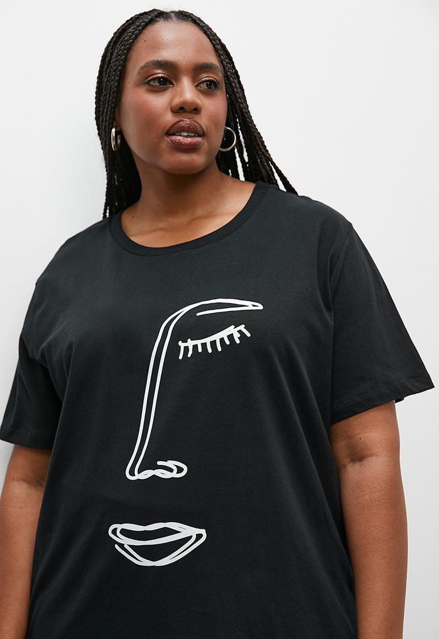 Superbalist - Graphic novelty tee plus - black