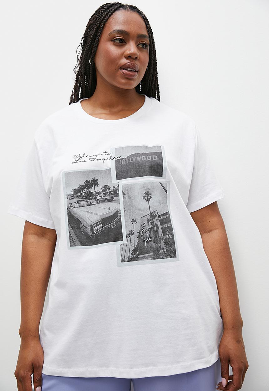 Superbalist - Bold girl graphic tee - white