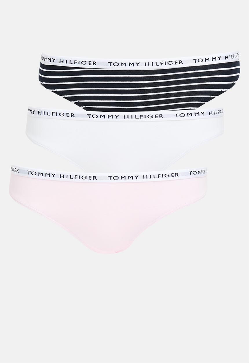 Tommy Hilfiger - 3 pack bikini - stripes/white/light pink