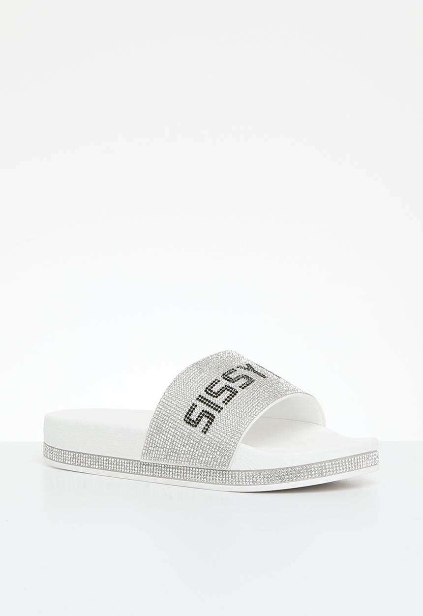 SISSY BOY - Bling slide - white