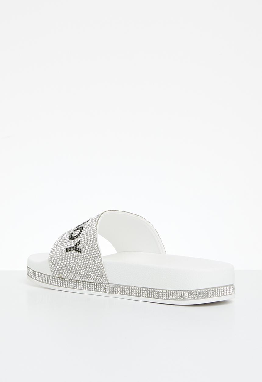 SISSY BOY - Bling slide - white