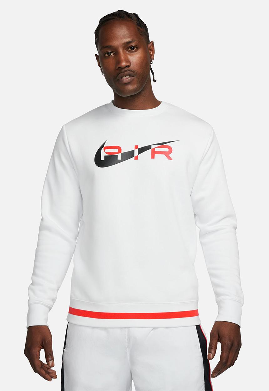Nike - NSW  Air fleece crew-neck sweatshirt - summit white 