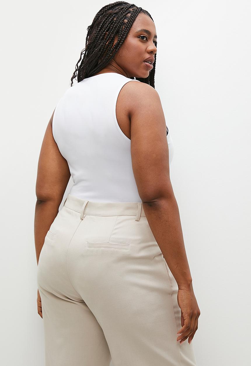 Superbalist - Single boat neck bodysuit - white