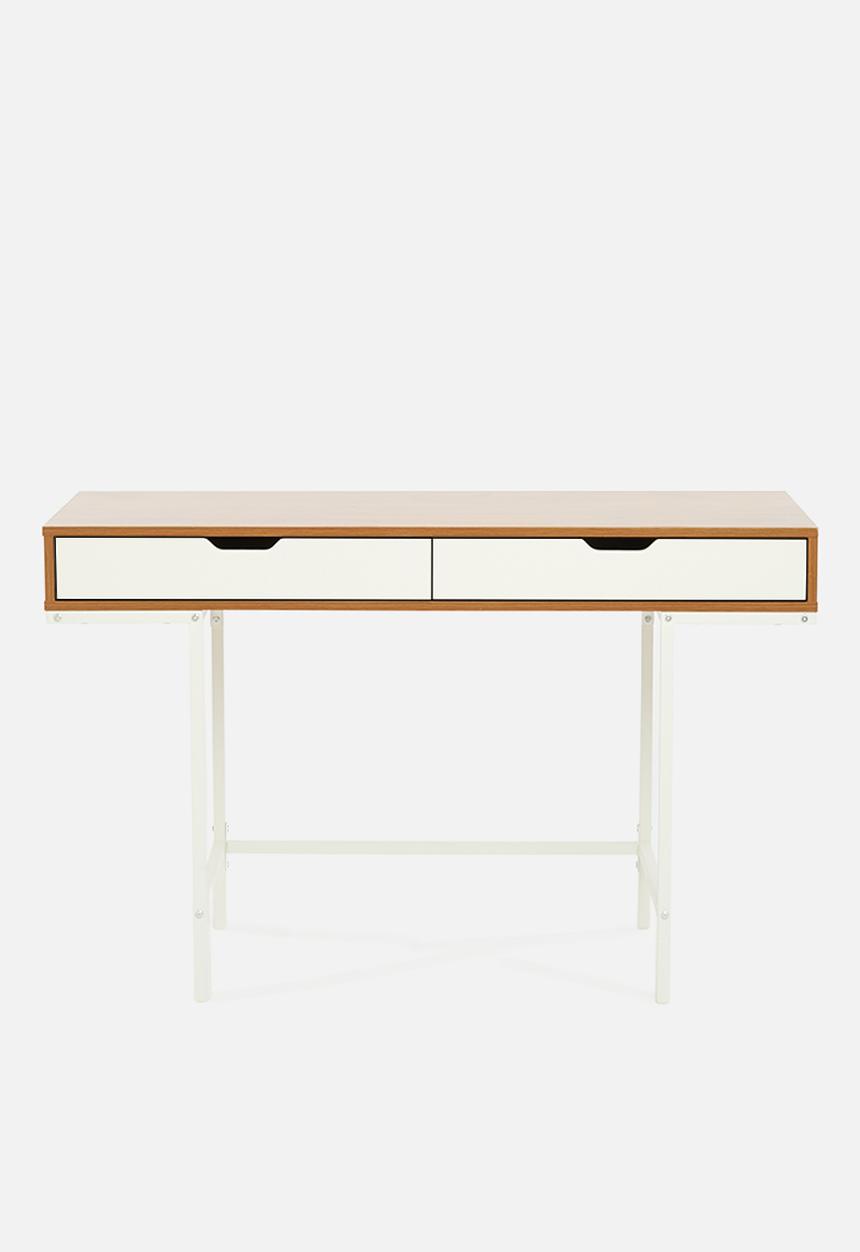 Sixth Floor - Lara desk - white & natural