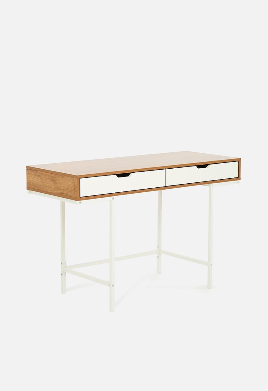 Sixth Floor - Lara desk - white & natural