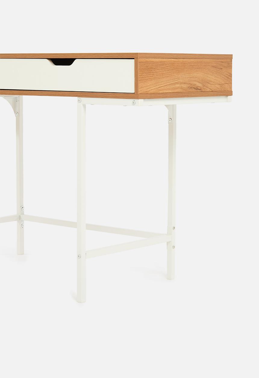 Sixth Floor - Lara desk - white & natural