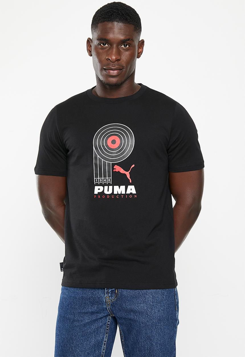 PUMA - Graphics puma production tee - puma black