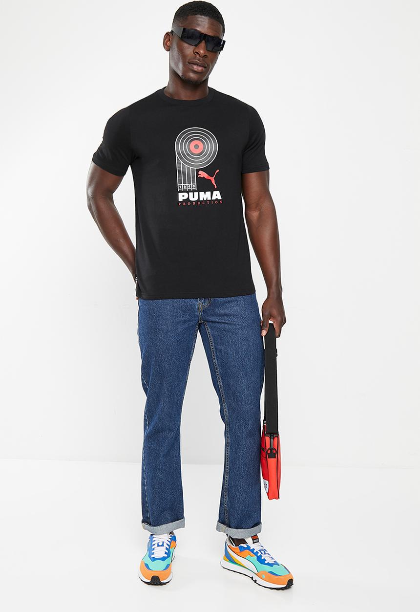 PUMA - Graphics puma production tee - puma black