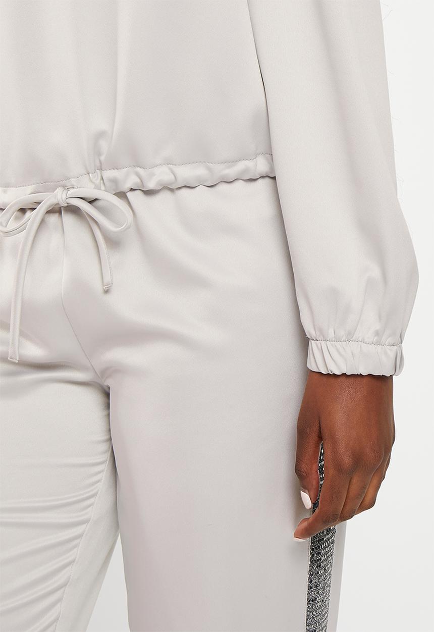 SISSY BOY - The only one: branded jacket with hood - silver