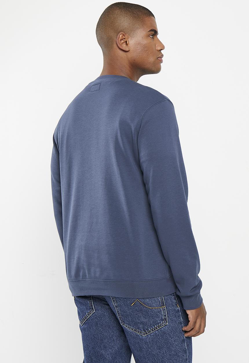 Converse - Converse go-to all star patch crew sweatshirt - blue