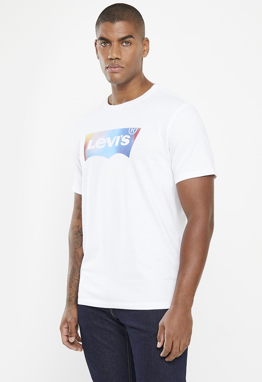Levi’s® - Graphic crewneck tee za ssnl bw blur fil - white