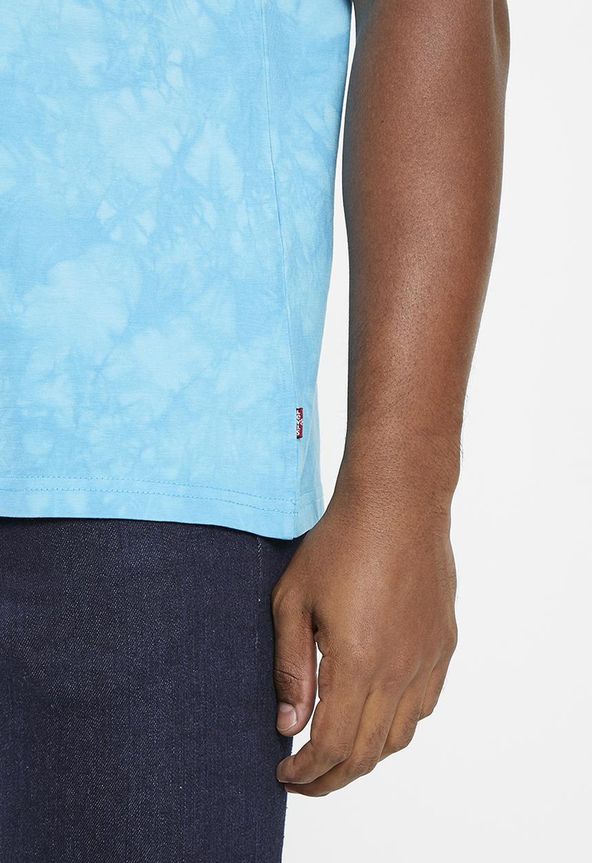 Levi’s® - Short sleeve relaxed fit tee - headline logo wash blue mist gd 