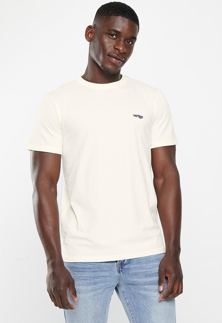 Vertigo - Mens vertigo core enzyme washed tee short sleeve - star white