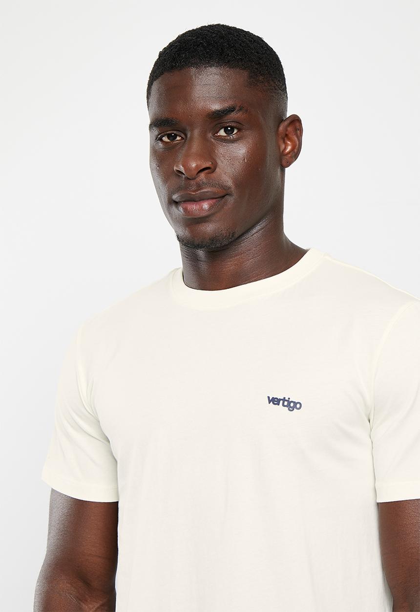Vertigo - Mens vertigo core enzyme washed tee short sleeve - star white