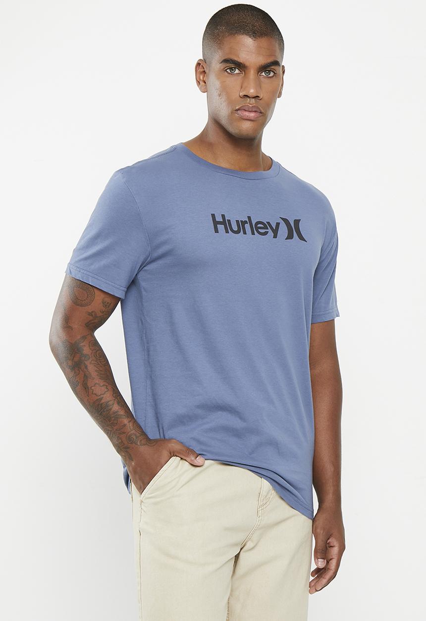 Hurley - One & only seasonal short sleeve T-shirt - mid blue 