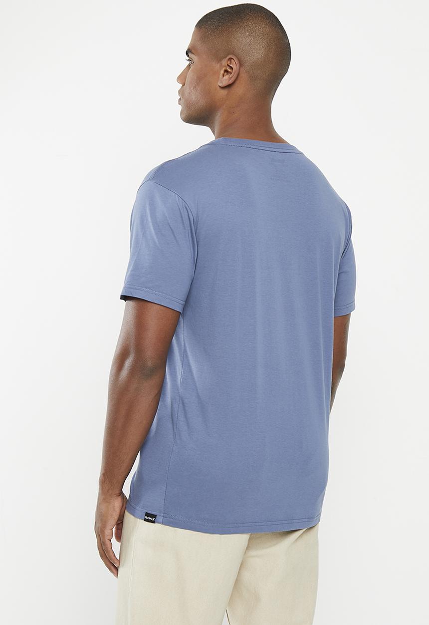 Hurley - One & only seasonal short sleeve T-shirt - mid blue 