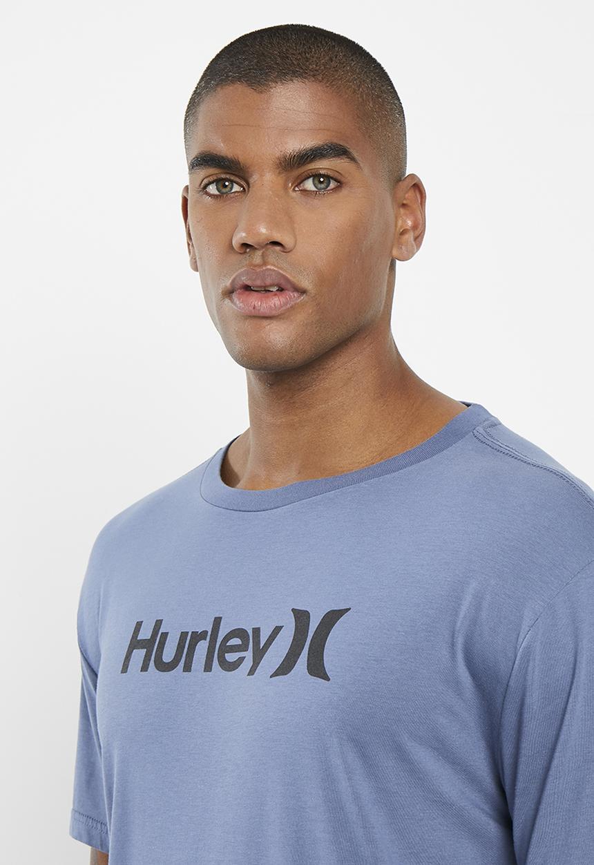 Hurley - One & only seasonal short sleeve T-shirt - mid blue 