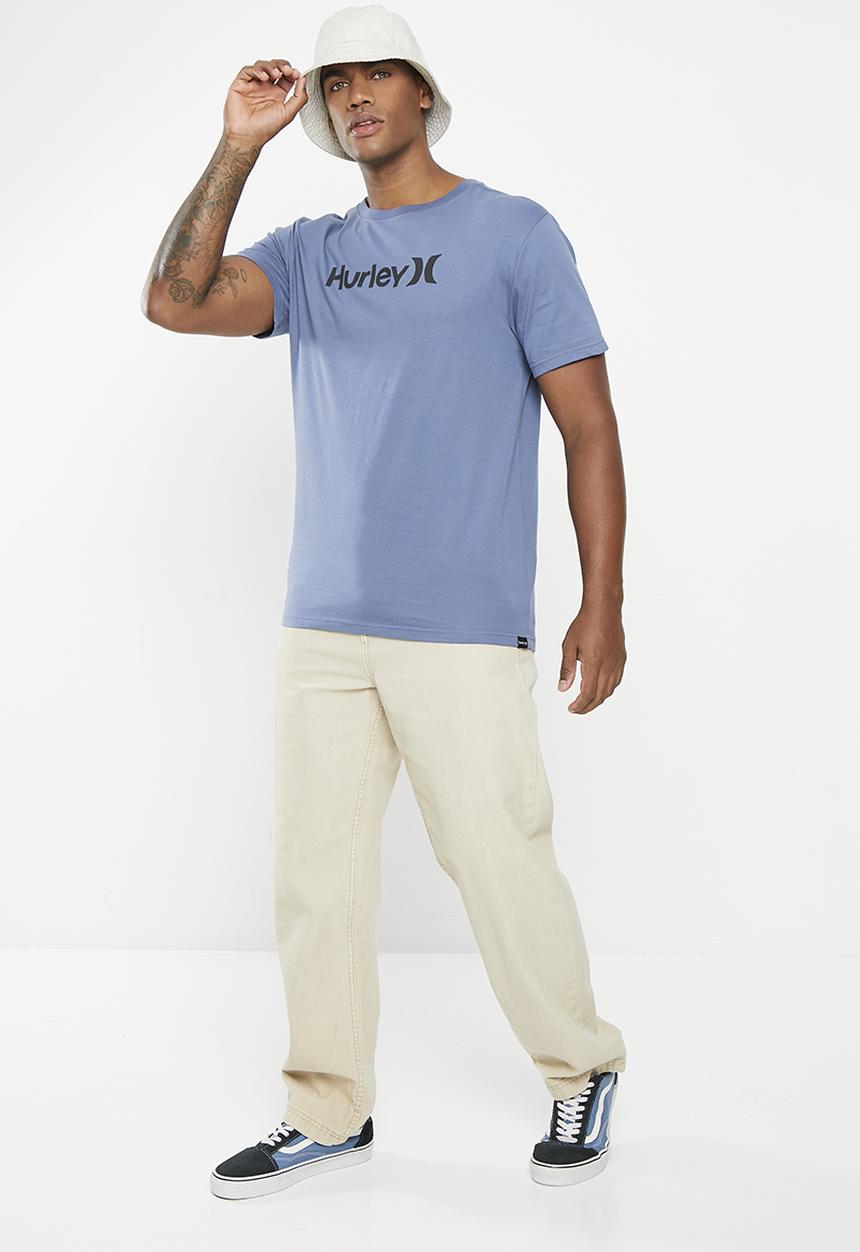 Hurley - One & only seasonal short sleeve T-shirt - mid blue 