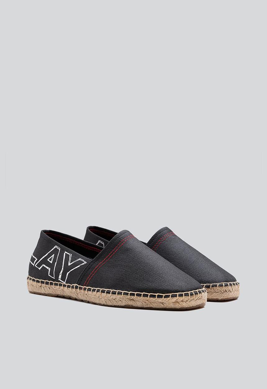 Replay - Cabo print espadrille - black