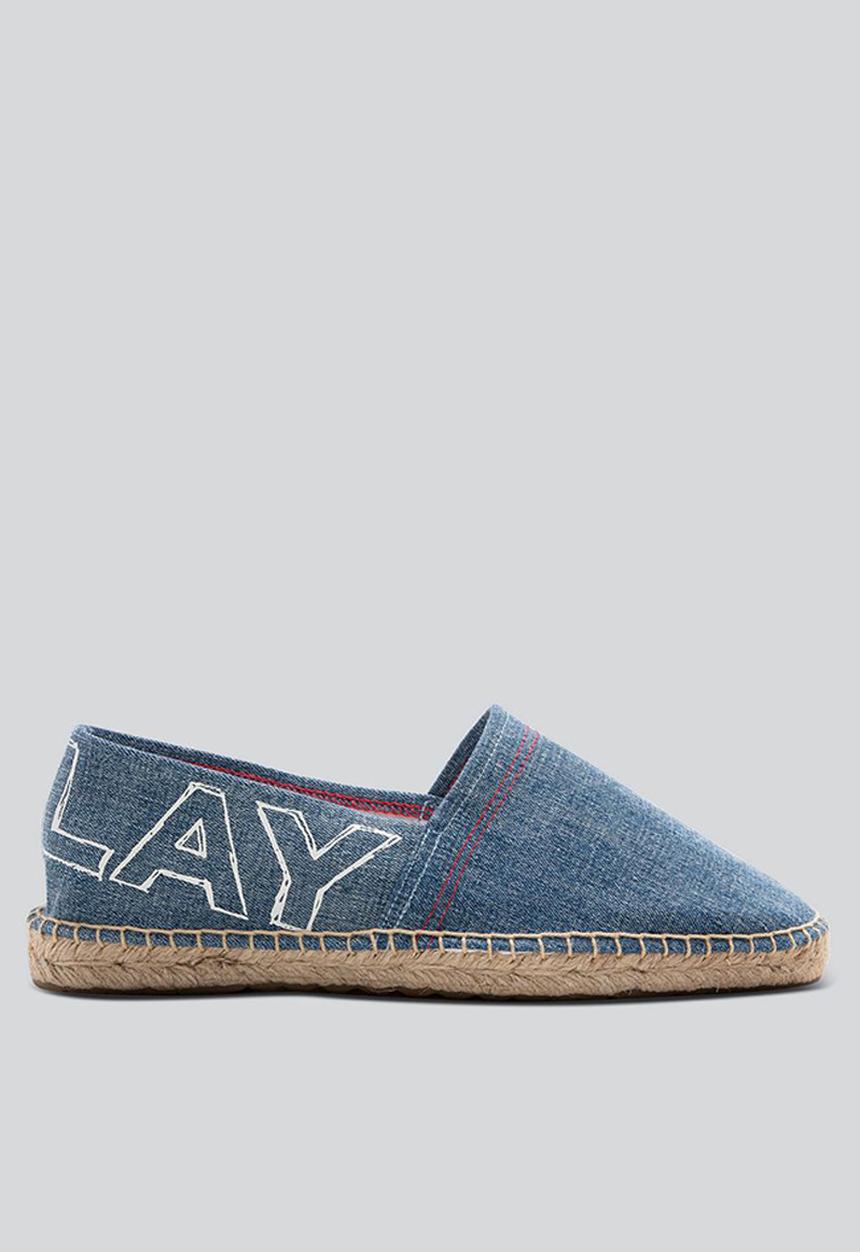 Replay - Cabo print espadrille - denim