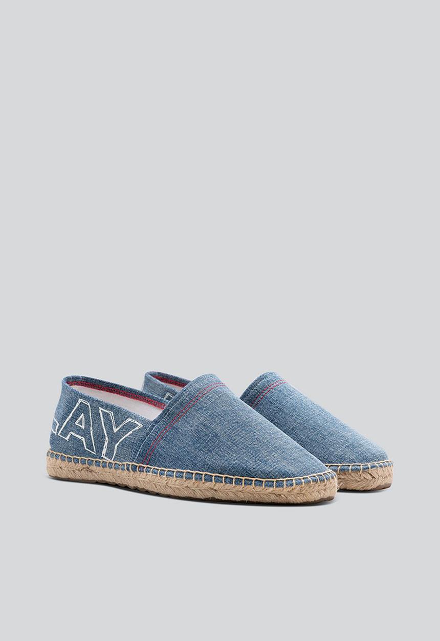 Replay - Cabo print espadrille - denim