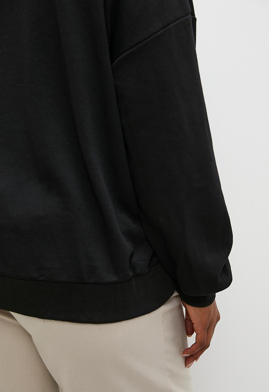 Superbalist - Half zip sweat -  black