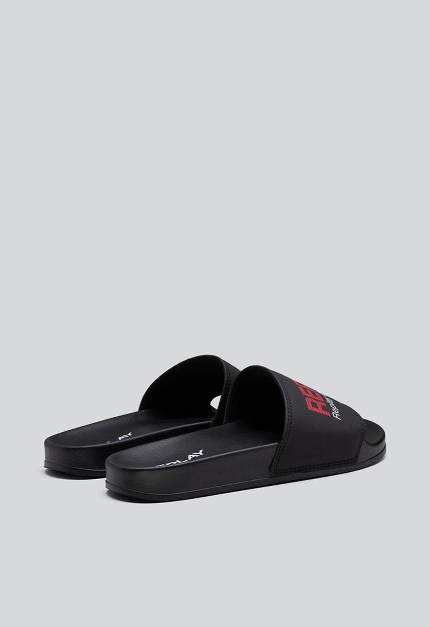 Replay - Up soft slide - black/red