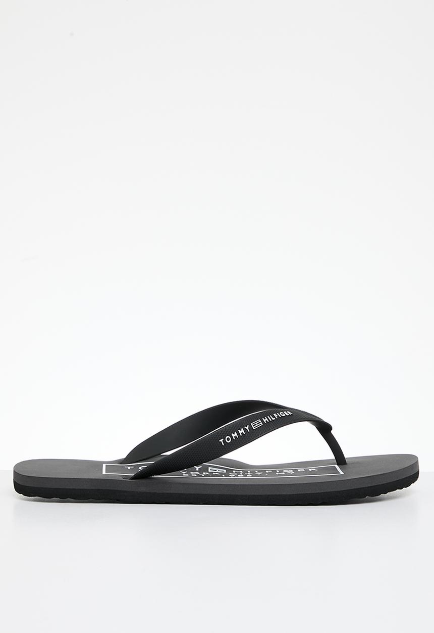 Tommy Hilfiger - Rubber hilfiger beach sandal - black