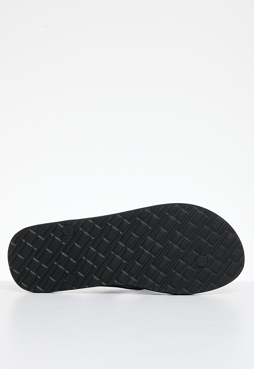 Tommy Hilfiger - Rubber hilfiger beach sandal - black