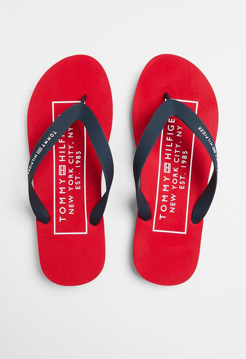 Tommy Hilfiger - Rubber hilfiger beach sandal - desert sky