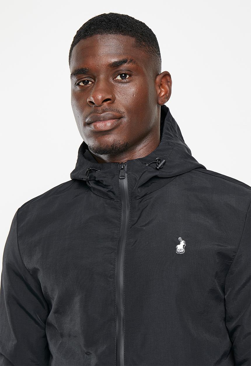 POLO - Mens sport long sleeve windbreaker - black