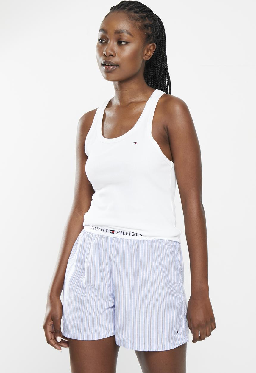 Tommy Hilfiger - Tank top PJ set - white/nola stripe blue