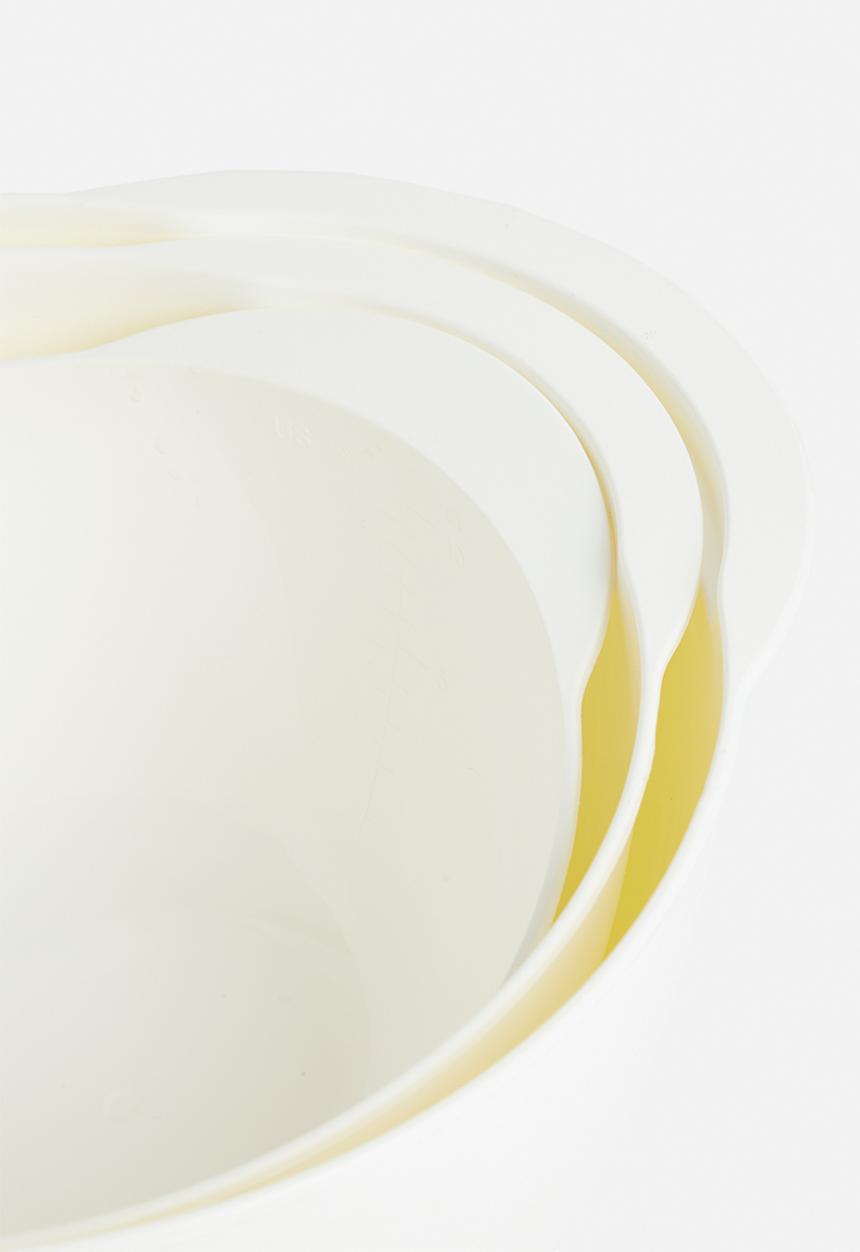 Excellent Houseware - Mixing bowl set - cream