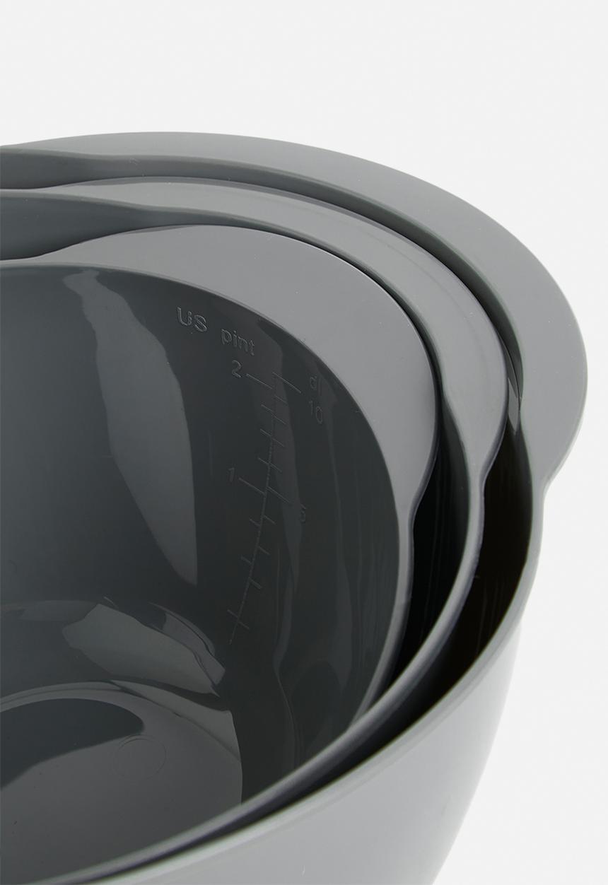 Excellent Houseware - Mixing bowl set - anthracite