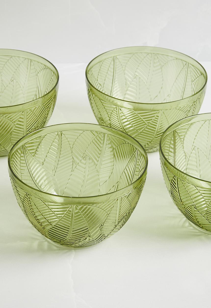 H&S - Luay bowl set of 4 - green