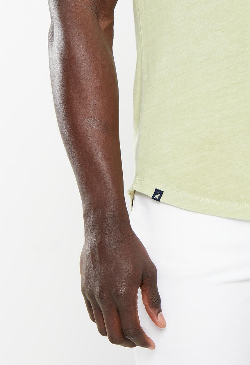 POLO - Mens pjc overdyed short sleeve Tee - stone