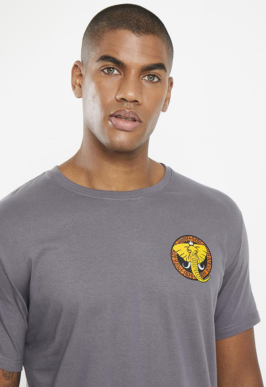 Holmes Bro's - Elephant tee - grey melange