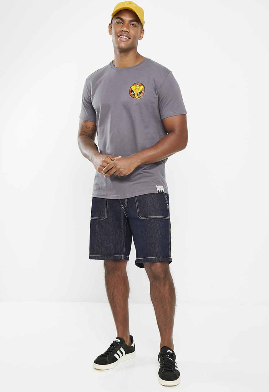 Holmes Bro's - Elephant tee - grey melange
