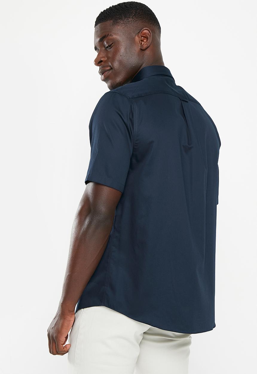 Pringle of Scotland - Ethan short sleeve classic shirt - navy