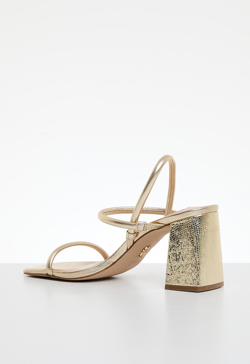 Steve Madden - Kosmo block heel - gold leather