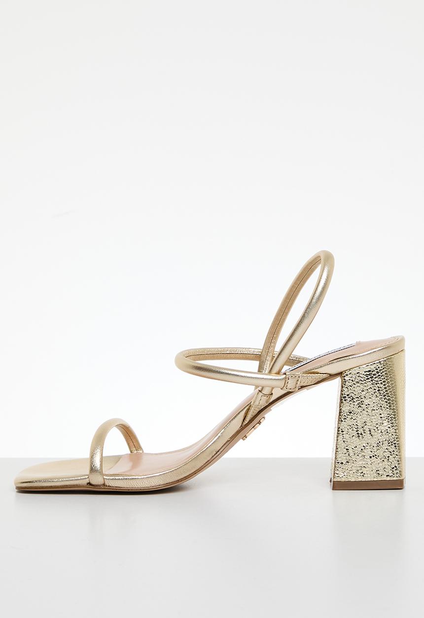 Steve Madden - Kosmo block heel - gold leather