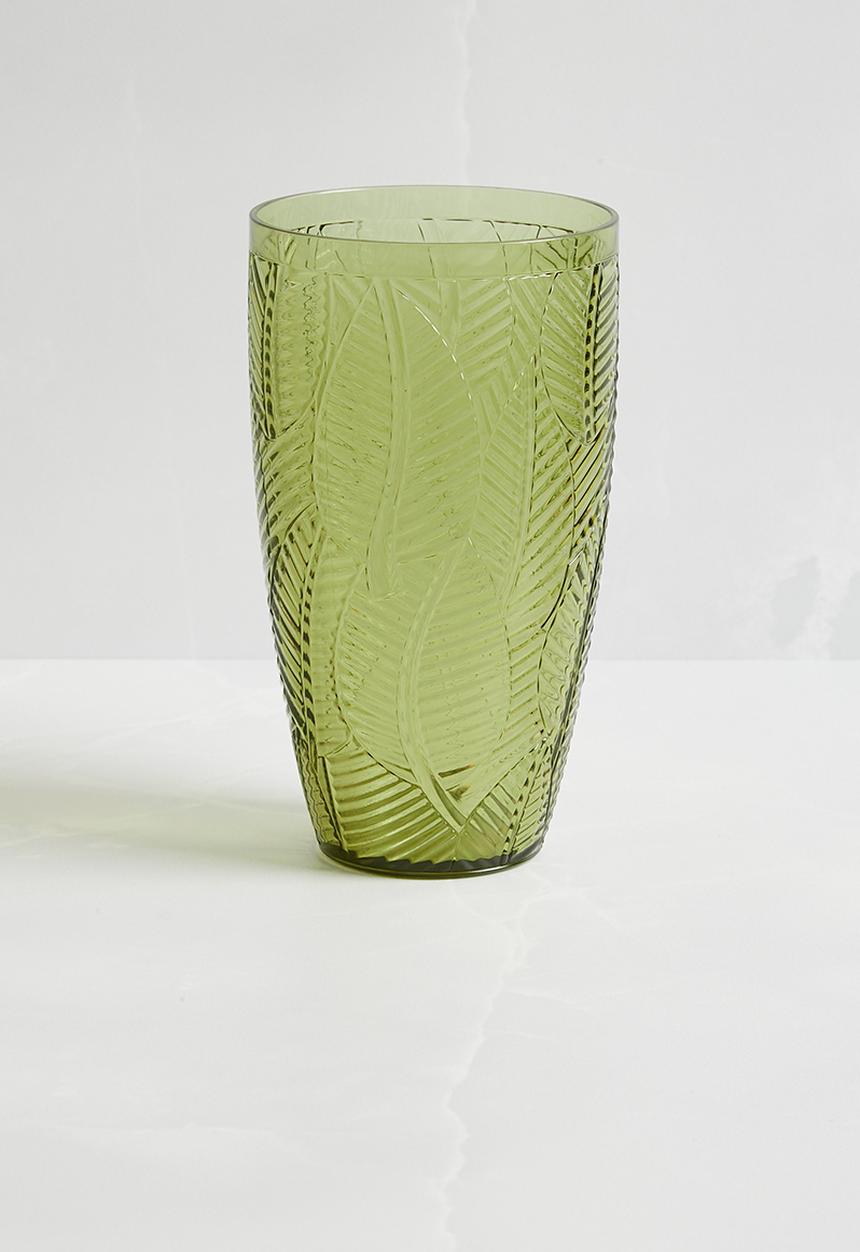 H&S - Luay drinking glass set of 4 - green